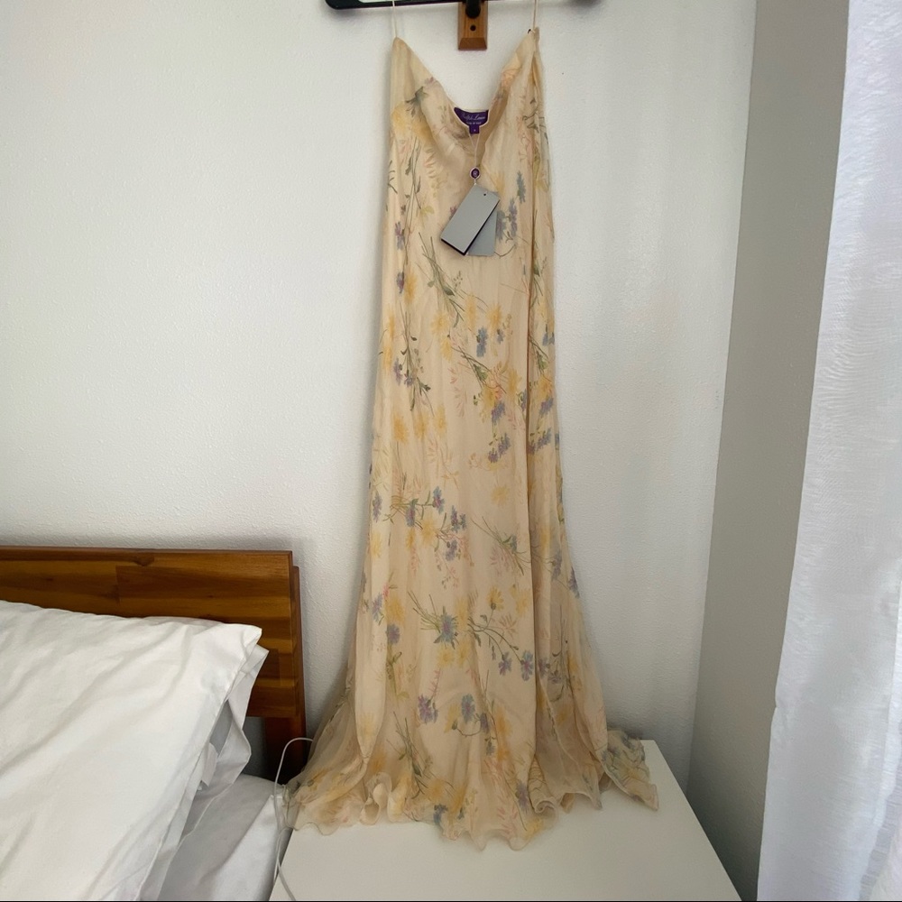 NWT Ralph Lauren - Purple Label Maxi Chiffon Skirt, Size